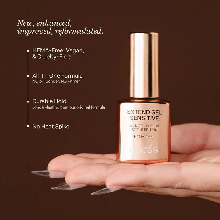 Apres Extend Gel Sensitive 15ml (Rose Gold Bottle Edition - HEMA Free)