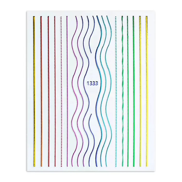 Curve Line Nail Sticker