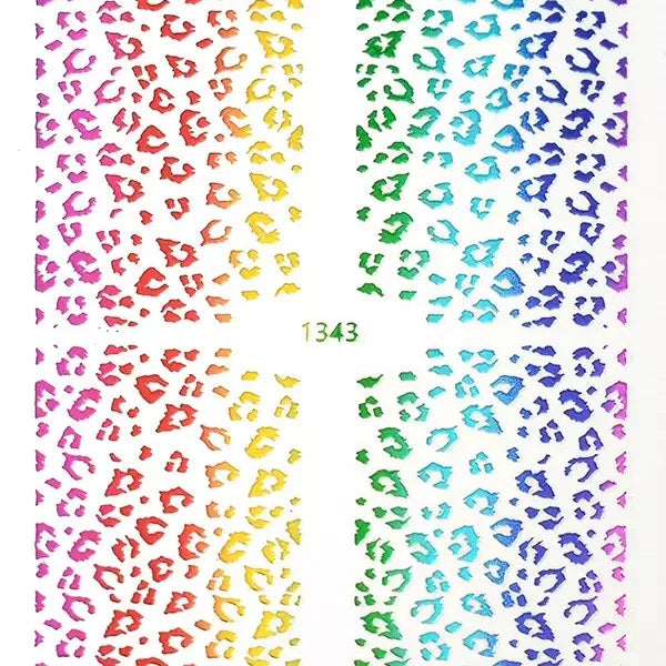 3d Snake Skin Nail Sticker