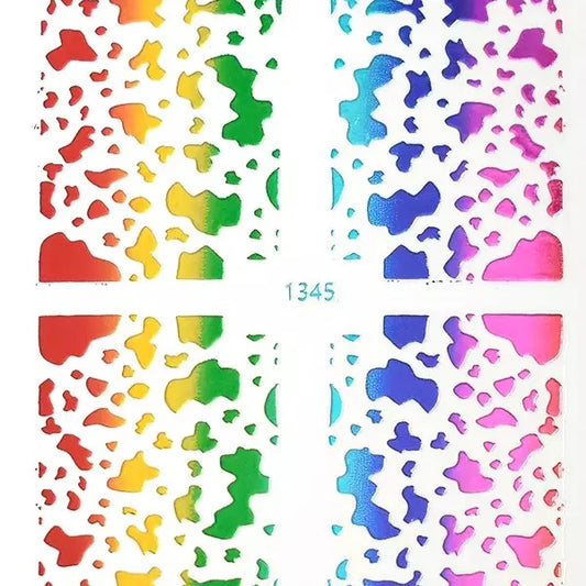 3d Snake Skin Nail Sticker