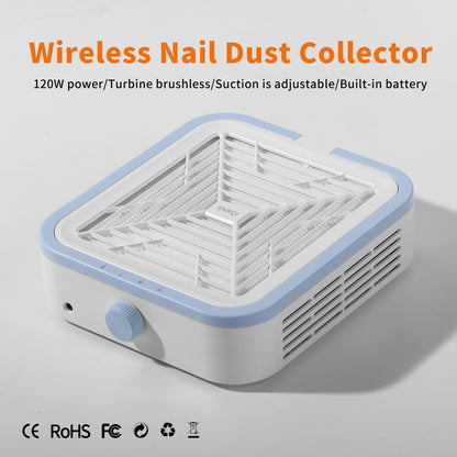 SNRQI Turbine Brushless Cordless Nail Dust Collector