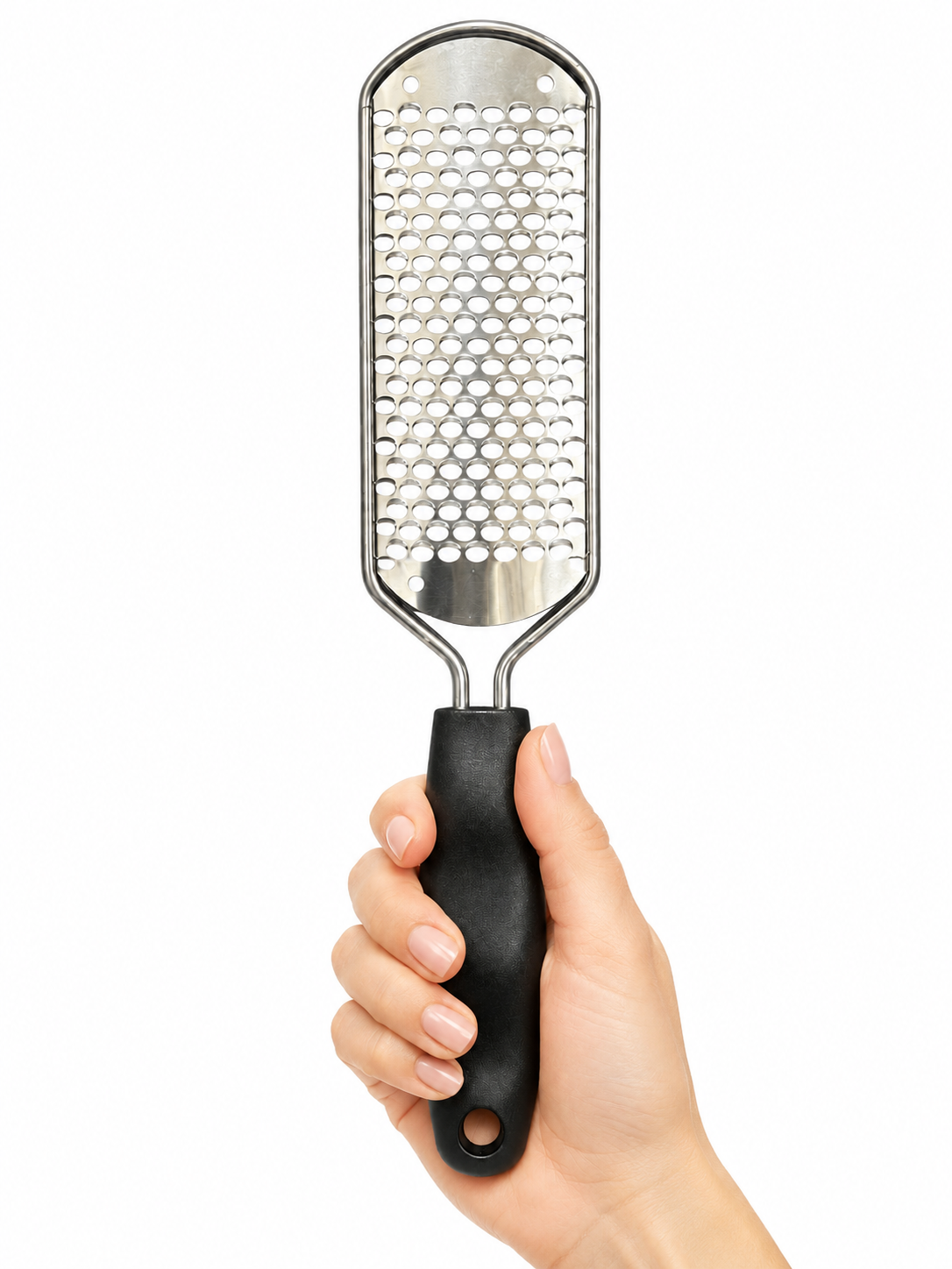 Stainless Steel Callus Remover Foot File - Black Handle