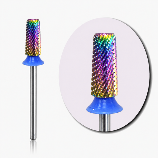 MEDIUM - 5 IN1 CROSS CUT RAINBOW NAIL DRILL BIT - 5.20MM