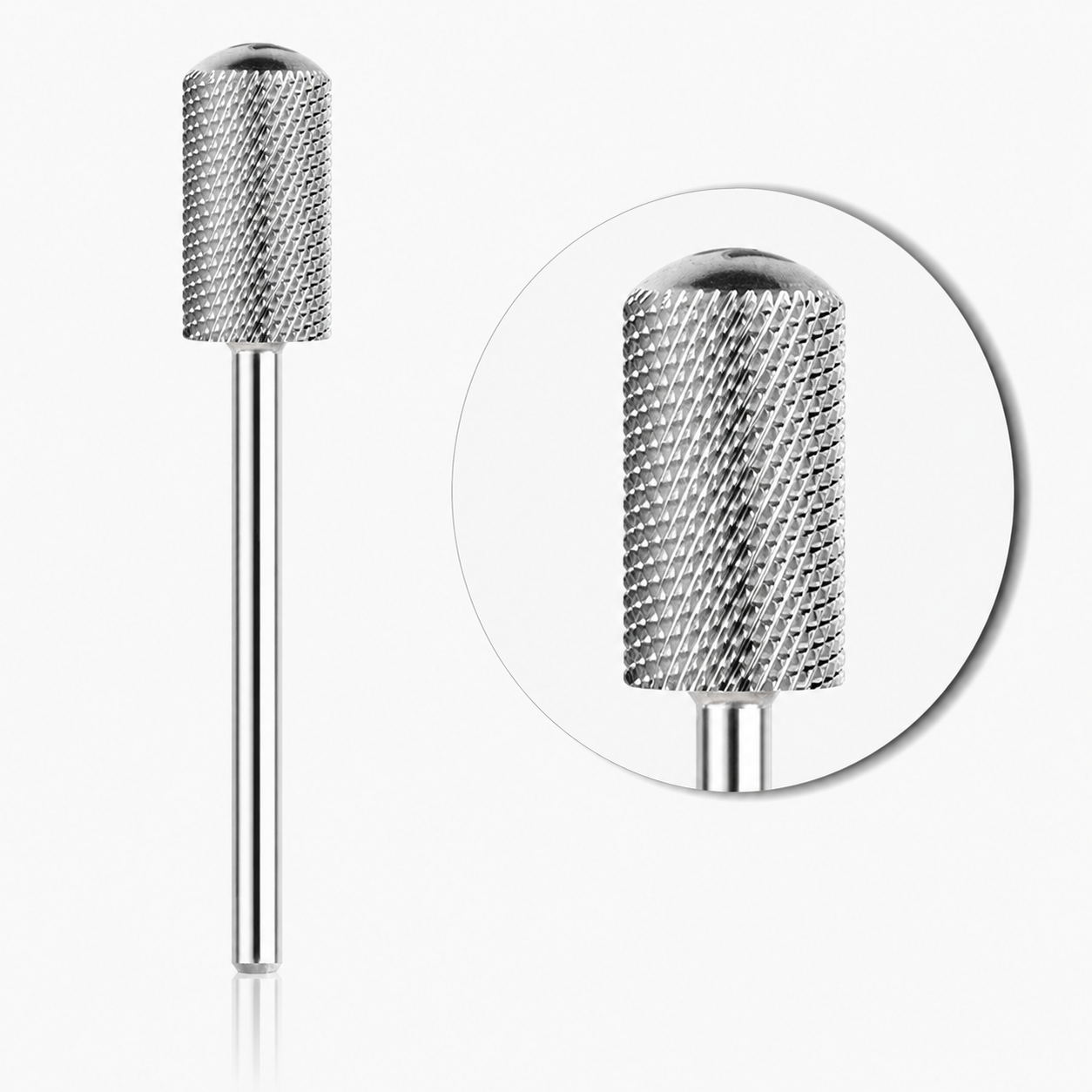 FINE (F) - LARGE BARREL SMOOTH TOP NAIL BIT - SILVER