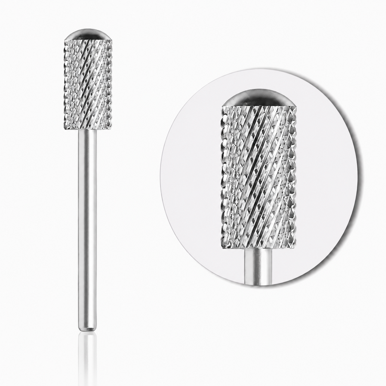 COARSE (C) - LARGE BARREL SMOOTH TOP NAIL BIT - SILVER