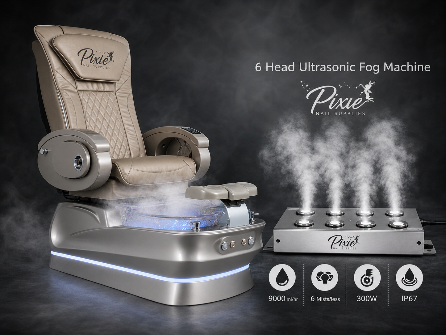 Pixie 6 Head  Ultrasonic Mist Maker Fogger