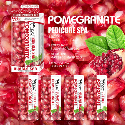 NBC Bubble World Spa 4-in-1 Pedicure kit - Sweet Pomegranate
