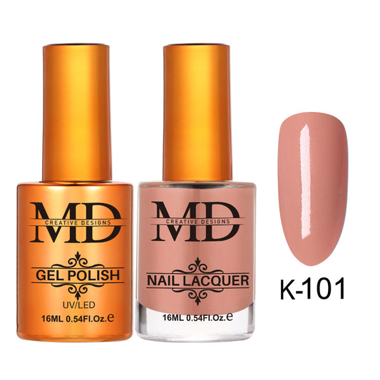 MD CREATIVE - K101 | 2 IN 1 Gel Polish & Lacquer
