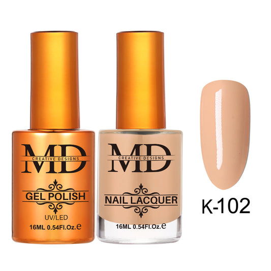 MD CREATIVE - K102 | 2 IN 1 Gel Polish & Lacquer