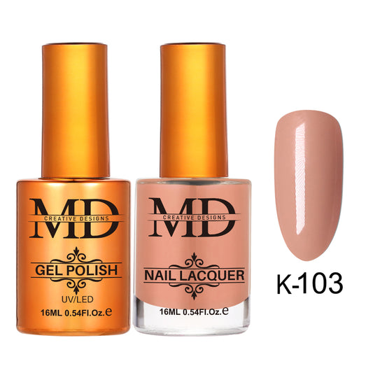 MD CREATIVE - K103 | 2 IN 1 Gel Polish & Lacquer
