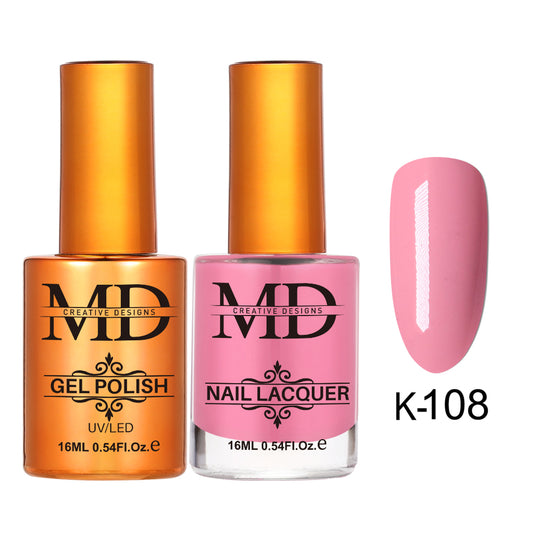 MD CREATIVE - K108 | 2 IN 1 Gel Polish & Lacquer