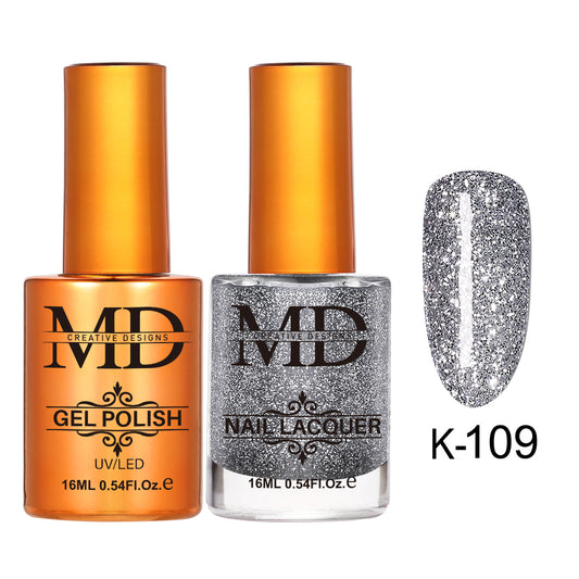 MD CREATIVE - K109 | 2 IN 1 Gel Polish & Lacquer