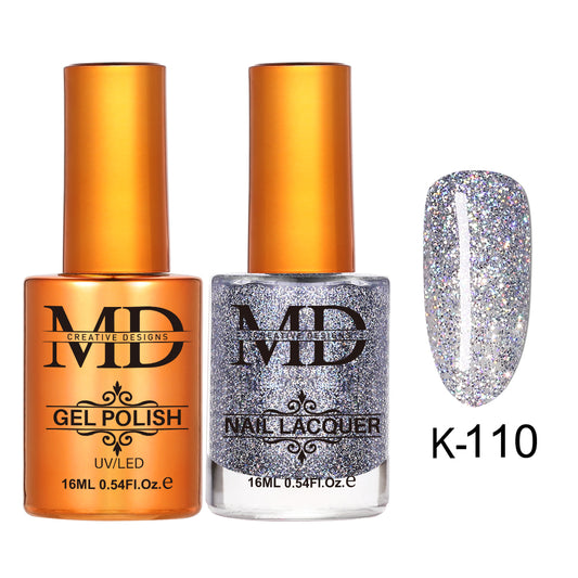 MD CREATIVE - K110 | 2 IN 1 Gel Polish & Lacquer