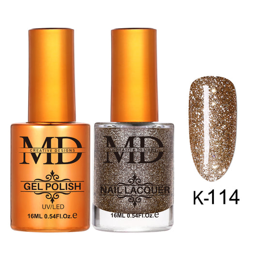 MD CREATIVE - K114 | 2 IN 1 Gel Polish & Lacquer
