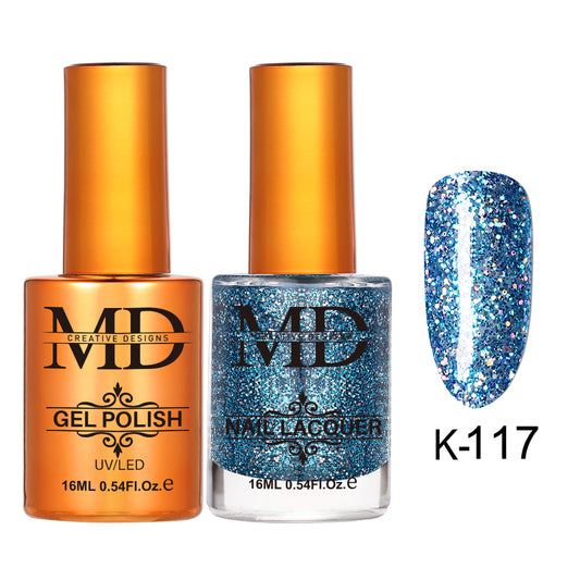 MD CREATIVE - K117 | 2 IN 1 Gel Polish & Lacquer