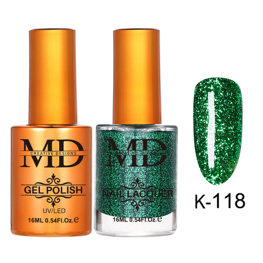 MD CREATIVE - K118 | 2 IN 1 Gel Polish & Lacquer