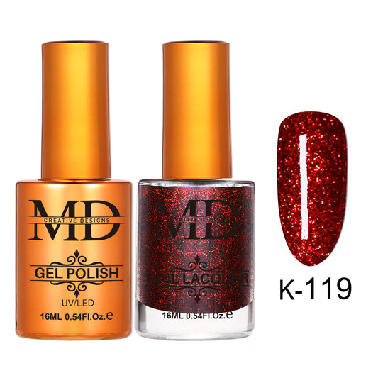 MD CREATIVE - K119 | 2 IN 1 Gel Polish & Lacquer