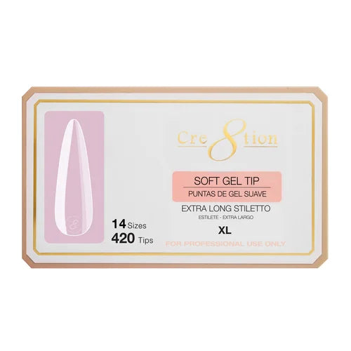 Cre8tion | STILETTO - Box of Soft Tips