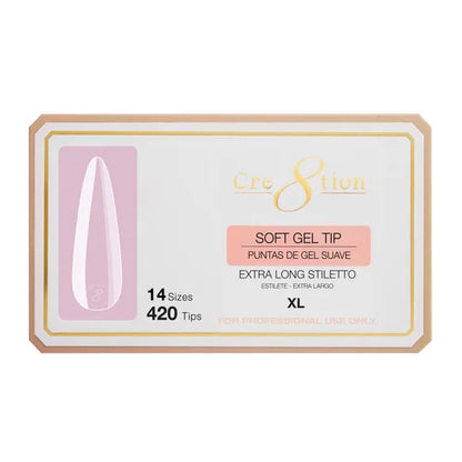 Cre8tion | STILETTO - Box of Soft Tips