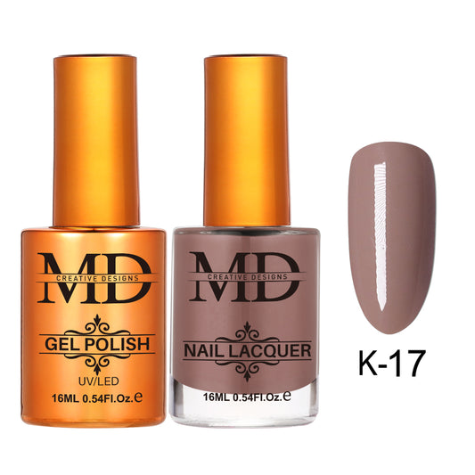MD CREATIVE - K17 | 2 IN 1 Gel Polish & Lacquer