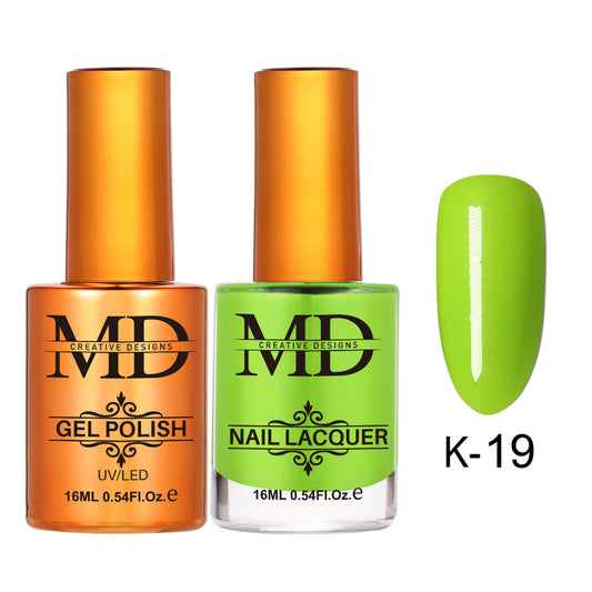 MD CREATIVE - K19 | 2 IN 1 Gel Polish & Lacquer