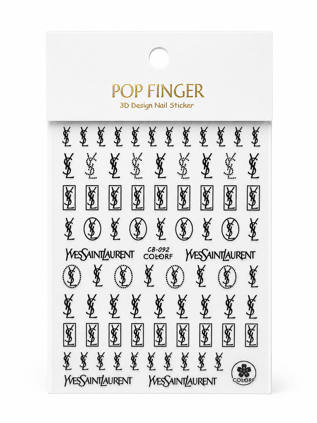 YSL NAILS STICKERS