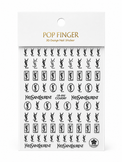 YSL NAILS STICKERS
