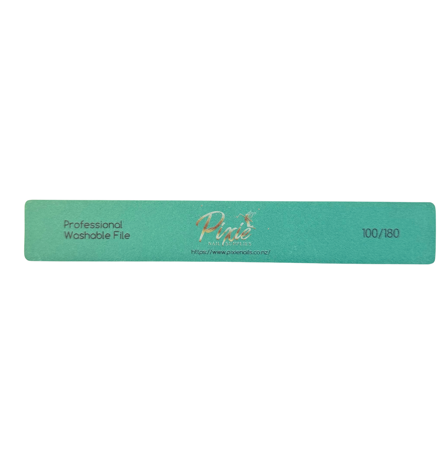 Washable Premium Square Green Nail File ( 100/180)