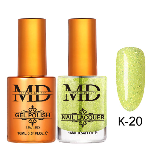 MD CREATIVE - K20 | 2 IN 1 Gel Polish & Lacquer