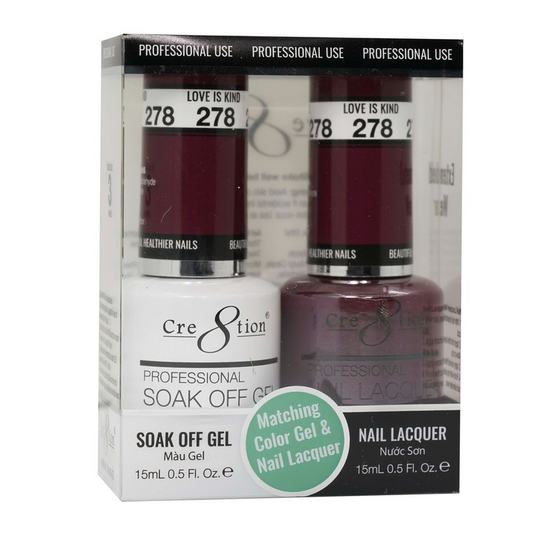 Cre8tion Duo | Matching Color Gel & Nail Lacquer #278 Love Is Kind