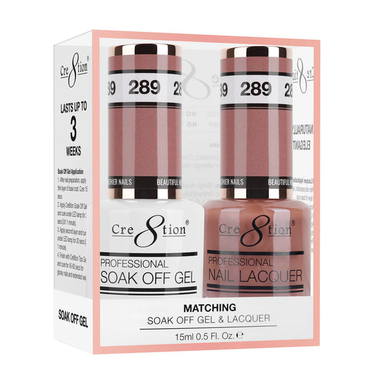 Cre8tion Duo | Matching Color Gel & Nail Lacquer -  #289
