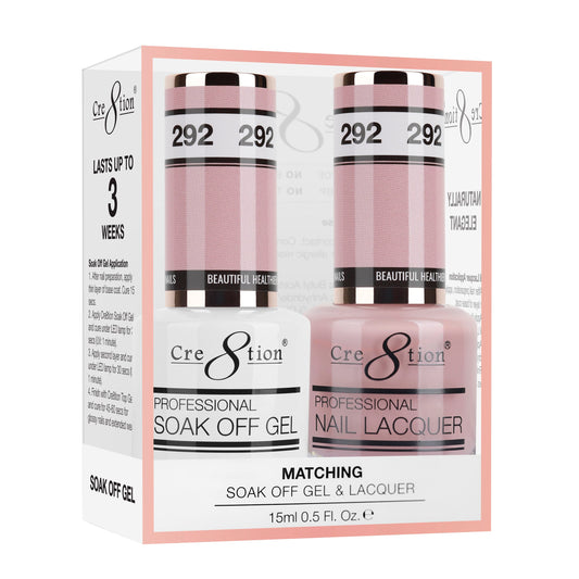 Cre8tion Duo | Matching Color Gel & Nail Lacquer -  #292