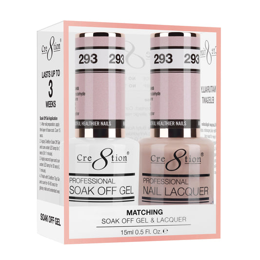 Cre8tion Duo | Matching Color Gel & Nail Lacquer -  #293