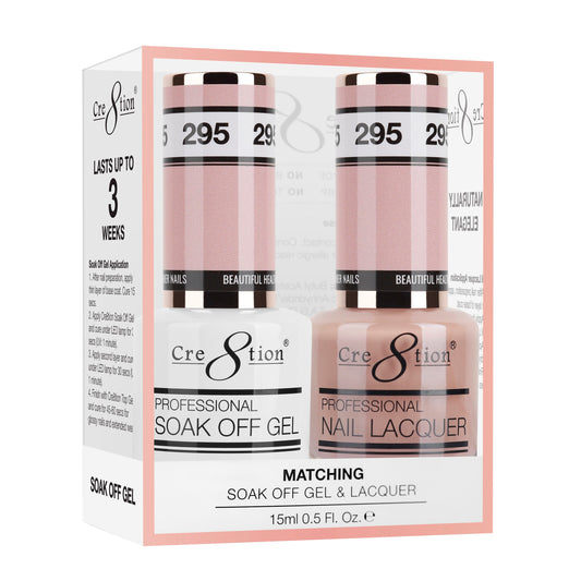 Cre8tion Duo | Matching Color Gel & Nail Lacquer -  #295