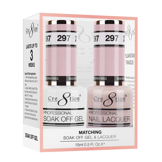 Cre8tion Duo | Matching Color Gel & Nail Lacquer -  #297