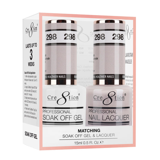 Cre8tion Duo | Matching Color Gel & Nail Lacquer -  #298