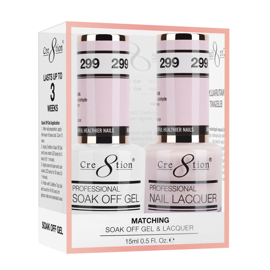 Cre8tion Duo | Matching Color Gel & Nail Lacquer -  #299