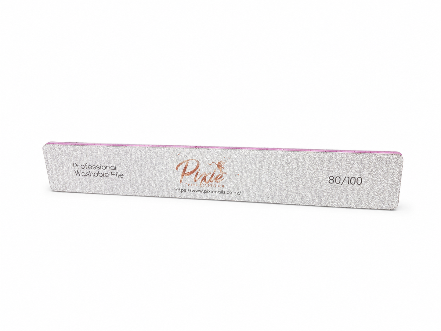 Washable Pixie Premium Square Zebra Nail File ( 80/100)