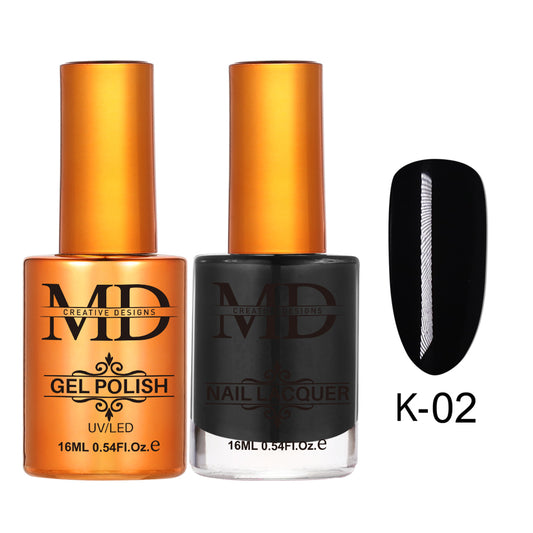MD CREATIVE - K02 | 2 IN 1 Gel Polish & Lacquer