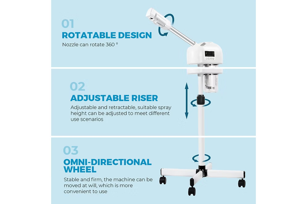 LCD Screen Professional Ozone Facial Steamer