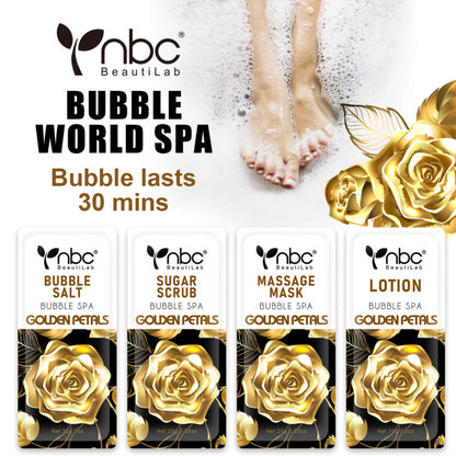 NBC Bubble World Spa 4-in-1 Pedicure kit - Gold Petals