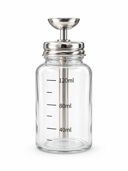 Glass Pump Dispenser Empty - 120ml