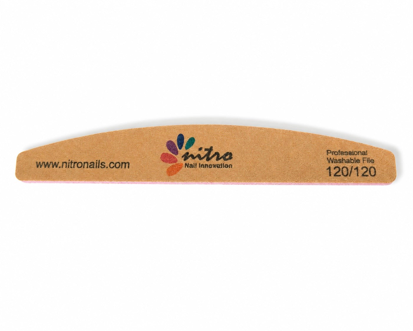 Washable Premium Nitro Halfmoon Nail File ( 120/120)