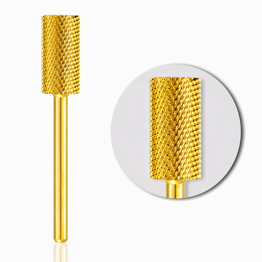MEDIUM -GOLD V2-  LARGE BARREL FLAT TOP NAIL BIT