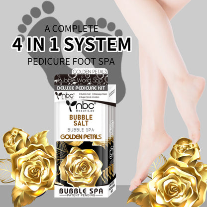 NBC Bubble World Spa 4-in-1 Pedicure kit - Gold Petals