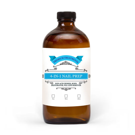 4-in-1 Nail Prep (non-acid Primer, Bond, Dehydrator, Fill Line Remover) - 8oz