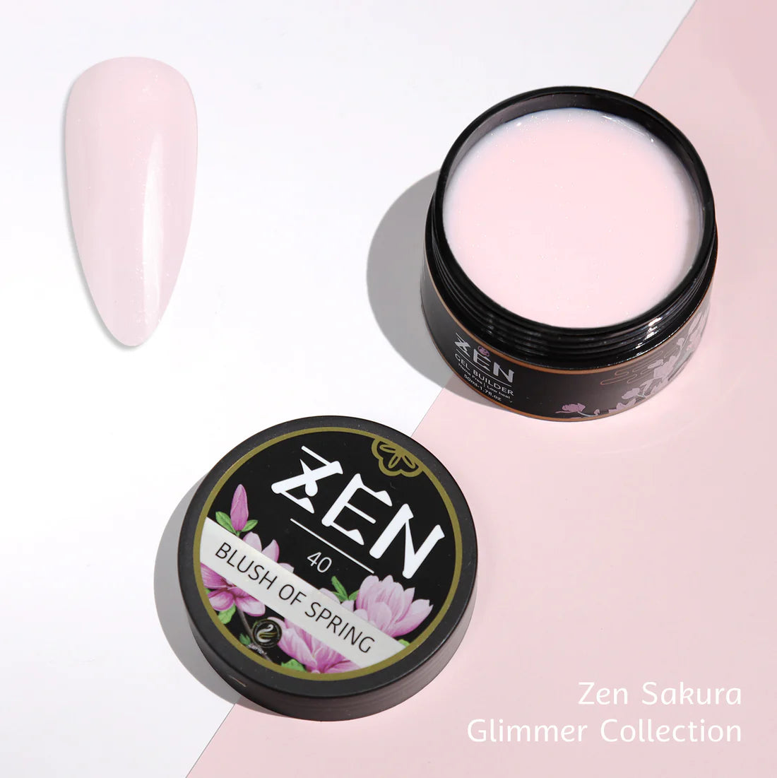 KaZEN| Builder Hard Gel -#40 - BLUSH OF SPRING - Mochidoki Collection - 50ml