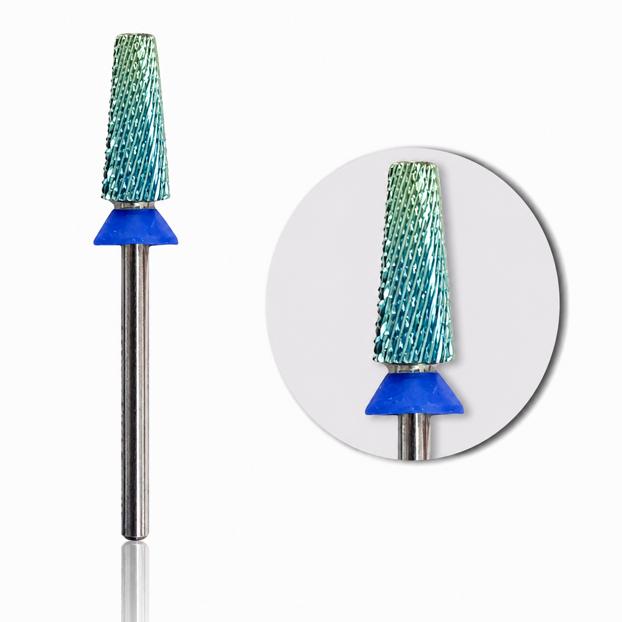 5 IN 1 NAIL DRILL BIT - MEDIUM (M) - TEAL 6.0MM