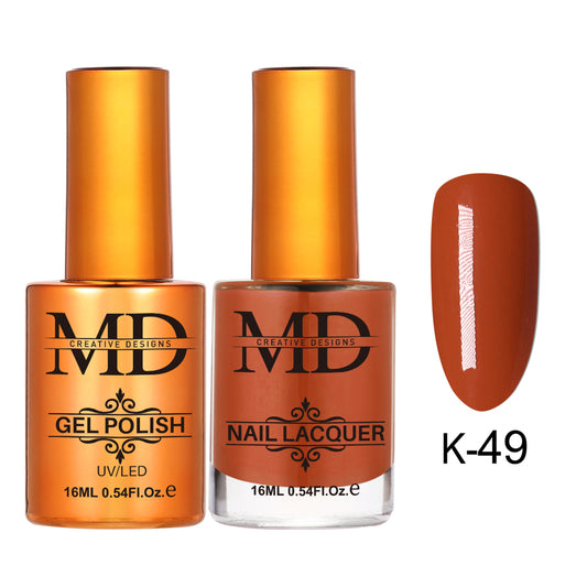MD CREATIVE - K49 | 2 IN 1 Gel Polish & Lacquer