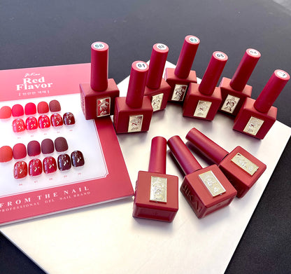 Red Collection Gel Colors - 10 colours/set